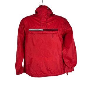 Tommy Jeans Men's Windbreaker Jacket Size S Red 100% Nylon